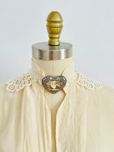 Load image into Gallery viewer, Vintage 1930s beige silk blouse
