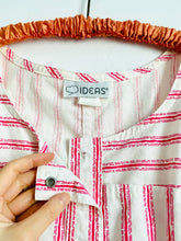 Load image into Gallery viewer, Vintage red stripes “ideas”  jumpsuit
