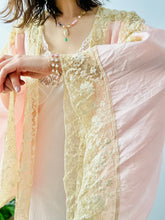 Load image into Gallery viewer, Vintage 1920s pastel pink lace dressing gown
