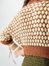 Load image into Gallery viewer, Vintage 1930s Brown Dotted Sweater Vintage Cardigan
