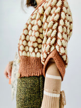 Load image into Gallery viewer, Vintage 1930s Brown Dotted Sweater Vintage Cardigan
