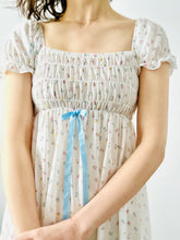Load image into Gallery viewer, Vintage 1960s ruched floral babydoll lingerie dress
