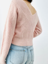 Load image into Gallery viewer, Pastel Pink V Neck Sweater
