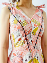 Load image into Gallery viewer, Vintage 1940s pink novelty print dress
