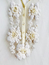 Load image into Gallery viewer, Vintage tulle lace blouse w beaded embroidery
