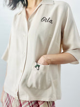 Load image into Gallery viewer, Vintage 1950s embroidered bowling shirt
