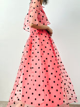 Load image into Gallery viewer, Vintage polka dot organza dress
