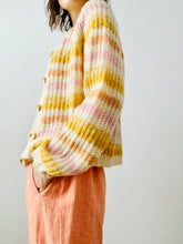 Load image into Gallery viewer, Pastel stripes cardigan/sweater
