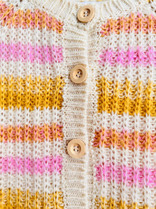 Pastel stripes cardigan/sweater
