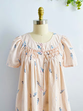 Load image into Gallery viewer, Vintage 1960s babydoll lingerie dress pink floral print
