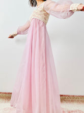 Load image into Gallery viewer, Vintage 1970s lilac organza dress

