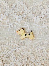 Load image into Gallery viewer, vintage 1920s celluloid scottie terrier dog brooch 
