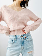 Load image into Gallery viewer, Pastel Pink V Neck Sweater
