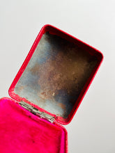 Load image into Gallery viewer, Antique jewelry box with pink velvet
