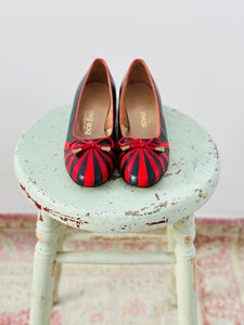 Vintage Bob Baker colorblock flats