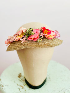 Vintage 1930s pink fascinator