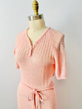 Load image into Gallery viewer, Vintage 1950s pink knit dress
