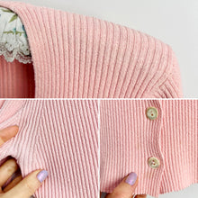 Load image into Gallery viewer, Pastel pink knit cropped top
