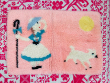 Load image into Gallery viewer, Vintage pastel pink novelty print doormat/bath mat
