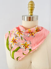 Load image into Gallery viewer, Vintage pink floral bandana

