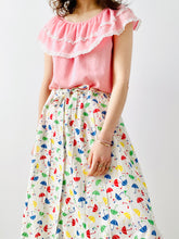 Load image into Gallery viewer, Vintage 1970s pink cotton top with eyelet trim
