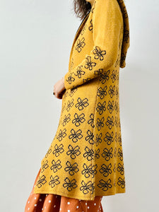 Vintage daisy duster style cardigan